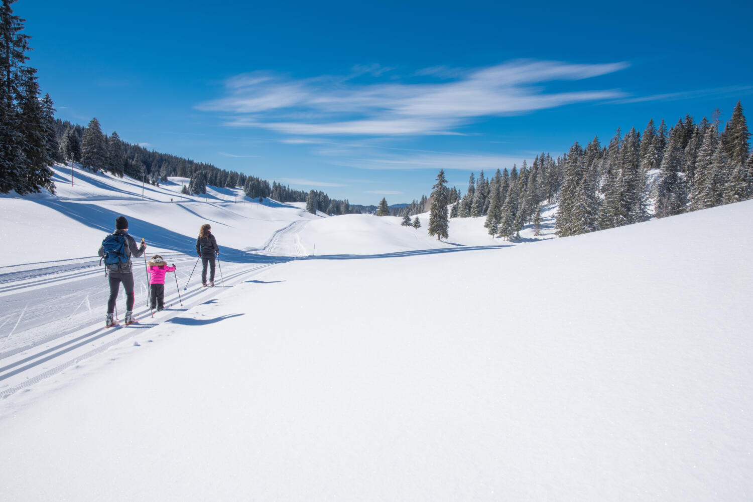 Ski de fond gratuit dès une nuit à la Vallée de Joux !